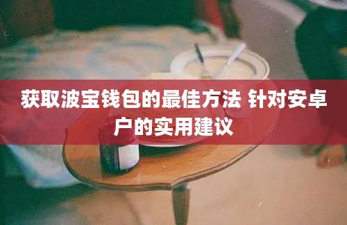 获取波宝钱包的最佳方法 针对安卓户的实用建议