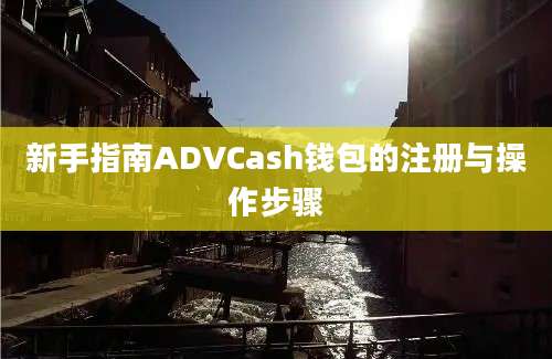 新手指南ADVCash钱包的注册与操作步骤