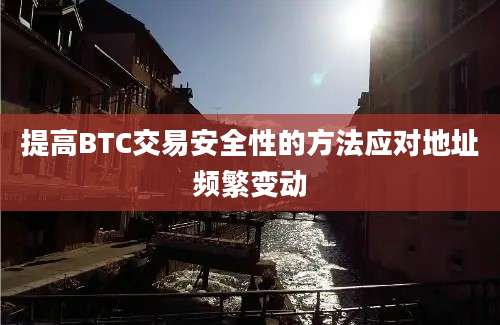 提高BTC交易安全性的方法应对地址频繁变动