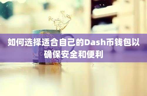 如何选择适合自己的Dash币钱包以确保安全和便利