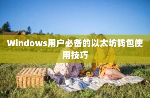 Windows用户必备的以太坊钱包使用技巧