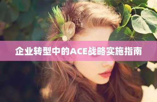 企业转型中的ACE战略实施指南