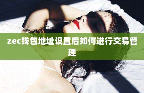 zec钱包地址设置后如何进行交易管理