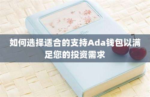 如何选择适合的支持Ada钱包以满足您的投资需求