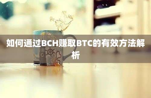 如何通过BCH赚取BTC的有效方法解析