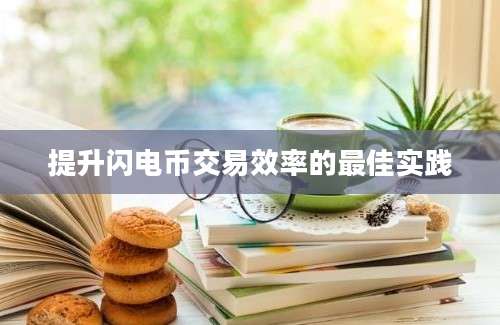 提升闪电币交易效率的最佳实践