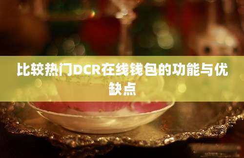 比较热门DCR在线钱包的功能与优缺点