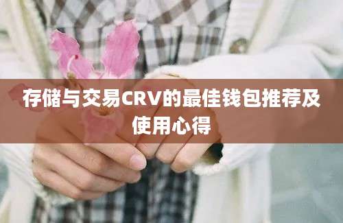 存储与交易CRV的最佳钱包推荐及使用心得